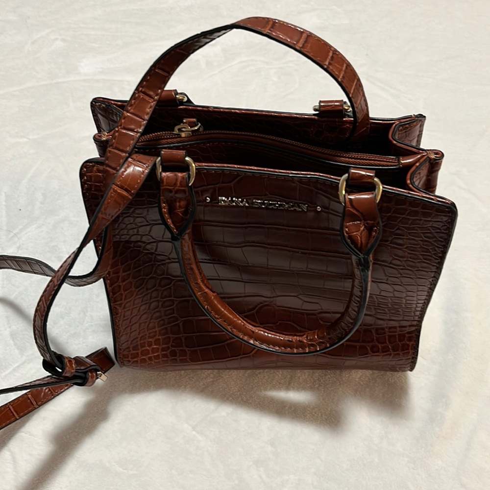 Dana Bachman faux crocodile purse